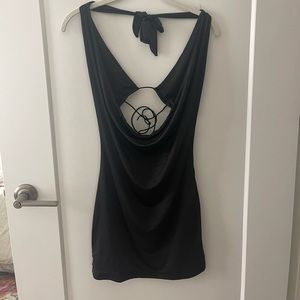 Edikted cowl neck backless mini dress